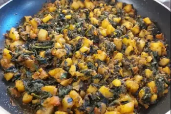 یک غذایی خوشمزه، با اسفناج بدون گوشت !