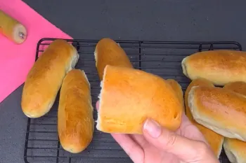تهیه نان ساندویچی در خانه / نان باگت خانگی خیلی ساده