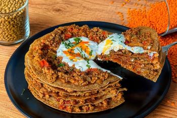 پنکیک عدس و گوشت؛ غذای جدید و خوشمزه برای یک وعده متفاوت