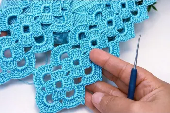 الگوی قلاب دوزی پنل آسان / قلاب دوزی برای مبتدی و حرفه ای