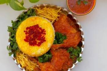 طرز تهیه زرشک پلو با مرغ مجلسی / پلو مرغ خوشمزه