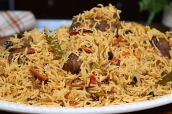 طرز تهیه قابلی پلو ازبکی با گوشت / قابلی پلو ازبکی اصل و مجلسی