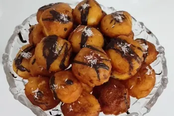 طرز تهیه پیراشکی لقمه ای خانگی / دونات خوشمزه و فوری بدون فر