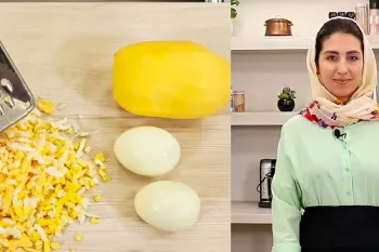 دستور پخت غذای سریع با سیب زمینی و تخم مرغ!