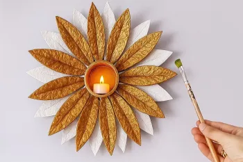 ساخت جاشمعی پاییزی شیک و ساده با مقوا!