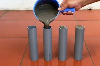 ساخت گلدان های سیمانی منحصر به فرد با سطل های پلاستیکی!