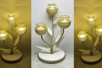 ساخت جا شمعی زیبا از بطری پلاستیکی دورریختنی!