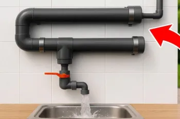 یک شیر سینک دست ساز هوشمندانه که باعث افزایش فشار آب میشه!