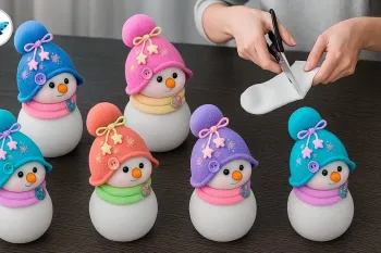 آموزش ساخت آدم برفی بامزه با کلاه جورابی!