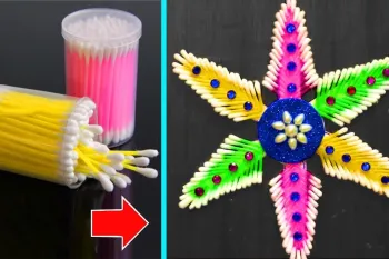 ساخت کاردستی خلاقانه با گوش پاک کن!