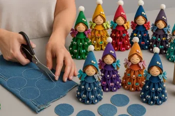 ساخت فرشته کریسمس با شلوار جین هدیه دوست داشتنی برای بچه ها!