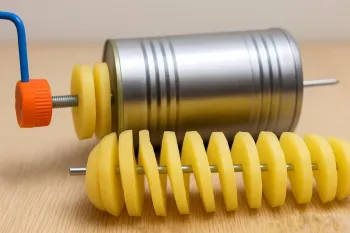 ساخت برش دهنده مارپیچی سیب زمینی با قوطی!