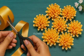 ساخت گل روبان ساتن با بطری، یک ترفند شگفت انگیز!