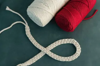 ایده خلاقانه با طناب مکرومه برای ساخت زیر لیوانی!