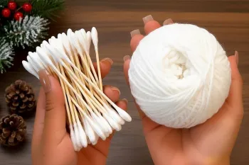 ایده خلاقانه کاردستی: ساخت کاردستی با گوش پاک کن و کاموا