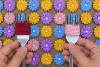 ساخت گل با چنگال: کسب درآمد در خانه