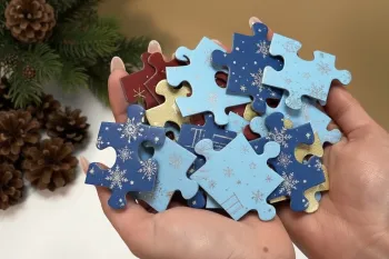 ایده ای خلاقانه برای پازل های قدیمی و ساخت یک کاردستی زیبا!