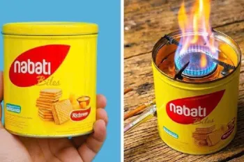 ساخت بخاری نفتی خانگی با قوطی حلبی و سیمان؛ راهکاری برای زمستان بدون گاز و چوب