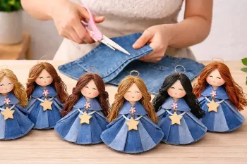 ساخت عروسک جین: ایده ای خلاقانه برای بازیافت شلوار جین قدیمی