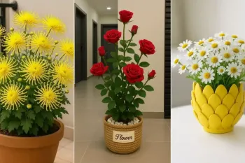 گلدان گل رومیزی شیک ۲۶ مدل خاص و مدرن برای دکور داخلی خانه
