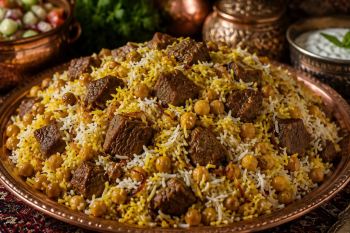 طرز تهیه نخود پلو با گوشت تکه ای؛ یک غذای اصیل، مقوی و خوش عطر برای مهمانی و دورهمی