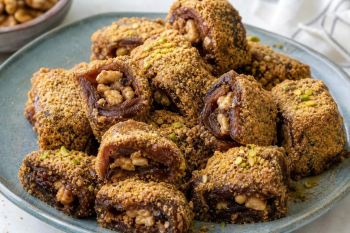 شیرینی خرمایی ساده بدون فر؛ خوشمزه، فوری و مناسب پذیرایی