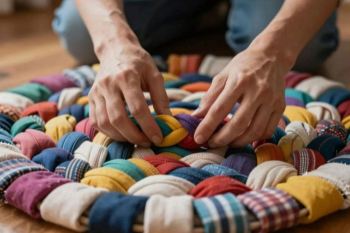 با پارچه های اضافی پادری درست کن؛ یک کاردستی کاربردی و زیبا با وسایل دورریختنی!