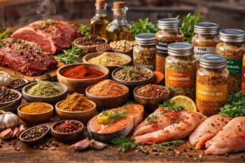 ادویه مخصوص مرغ و چاشنی های گوشت و ماهی را بشناسید؛ راز خوش عطر شدن غذاهای خانگی