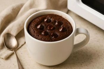 طرز تهیه کیک شکلاتی در مایکروفر؛ کیکی نرم و خوشمزه در کمتر از ۲ دقیقه!