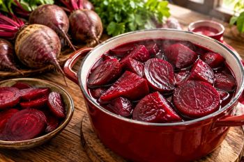 طرز تهیه لبو قرمز و خوش رنگ در قابلمه؛ لبوی شیرین و براق مثل لبو فروشی ها