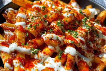 طرز تهیه سیب زمینی پنیری اسپشیال رستورانی؛ ترد و طلایی با پنیر کش دار و سس مخصوص!