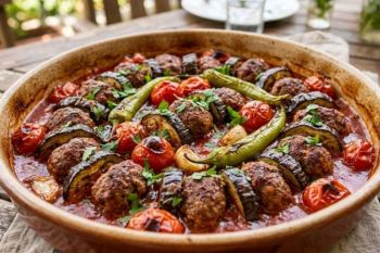 طرز تهیه کباب بادمجان با گوشت و سس مخصوص؛ غذای مجلسی و رستورانی با عطر بی نظیر