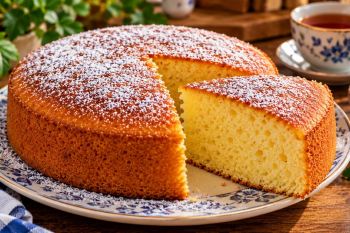 طرز تهیه کیک ساده بدون فر و همزن برقی؛ کیک قابلمه ای فوق العاده پف دار و نرم با مواد دم دستی