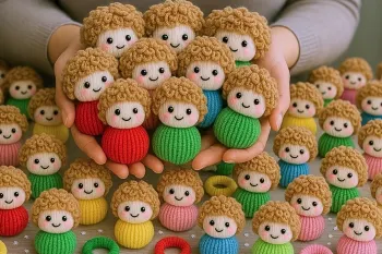 جاکلیدی های عروسکی بسیار زیبا ساخته شده از کش مو/ مراحل باورنکردنی و بسیار آسان!