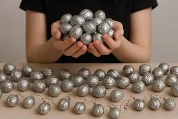 گوشواره های گردوییِ فوق العاده / من ۲۰ جفت درست کردم و همه رو فروختم!