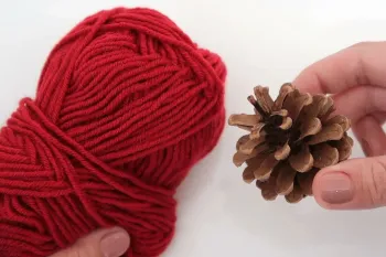 من با میوه کاج و کاموا فقط در 5 دقیقه این ها را ساختم و همه آنها را فروختم!