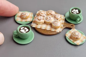 طرز ساخت فنجان قهوه خوری و شیرینی مینیاتوری در خانه !