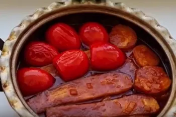 خوراک کدو و گوجه / غذای بدون گوشت