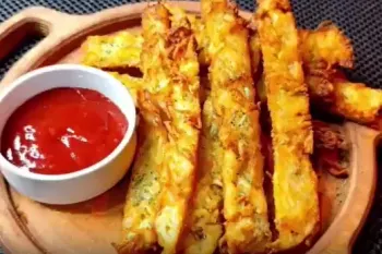 طرز تهیه سیب زمینی متری سرخ کرده ترد و خوشمزه! فوق العاده آسان!