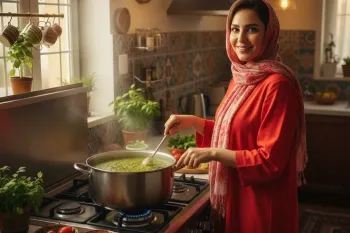 چگونه با یک تکه یخ، چربی اضافه خورش را فوری بگیریم؟