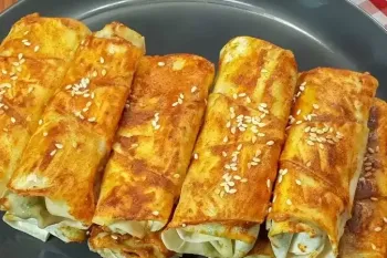 دستور پخت بورک اسفناج و پنیر با خمیر یوفکا آماده !