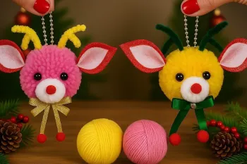 هر کسی می تواند این گوزن های بامزه را بسازد، ساخت گوزن با کاموا !