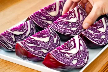 این کلم قرمز کبابی در فر واقعاً مثل کره آب می شود، لطیف و پر از طعم !