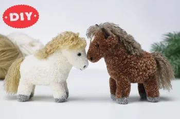 این اسب ها رو با پوم پوم کاموایی درست کن، بچه ها عاشقش میشن !