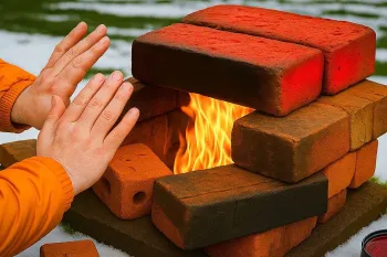 آموزش اجاق گرمایشی دست ساز : گرمایش اضطراری (رایگان) وقتی سوخت و برق نیست !