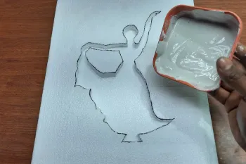 آموزش ساخت مجسمه تزئینی خاص و زیبا با سیمان سفید !