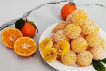 طرز تهیه باسلوق پرتقالی با مغز گردو | دسر مجلسی، ساده و خوش عطر !