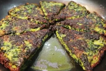 طرز تهیه کوکو اسفناج ساده و خوشمزه !