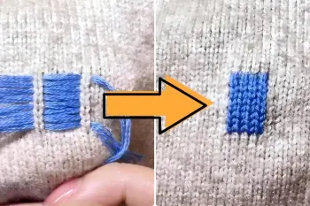 روش شگفت انگیز برای تعمیر سوراخ روی ژاکت !
