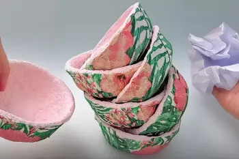 با کاغذ و روزنامه های باطله، ظروف هفت سین درست کن !